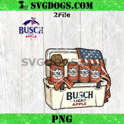 Busch Light Apple Beer Cowboy PNG, Busch Light 4TH Of July PNG