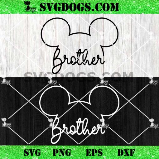 Disney Mickey Brother SVG PNG