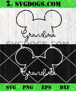 Disney Mickey Grandma SVG PNG