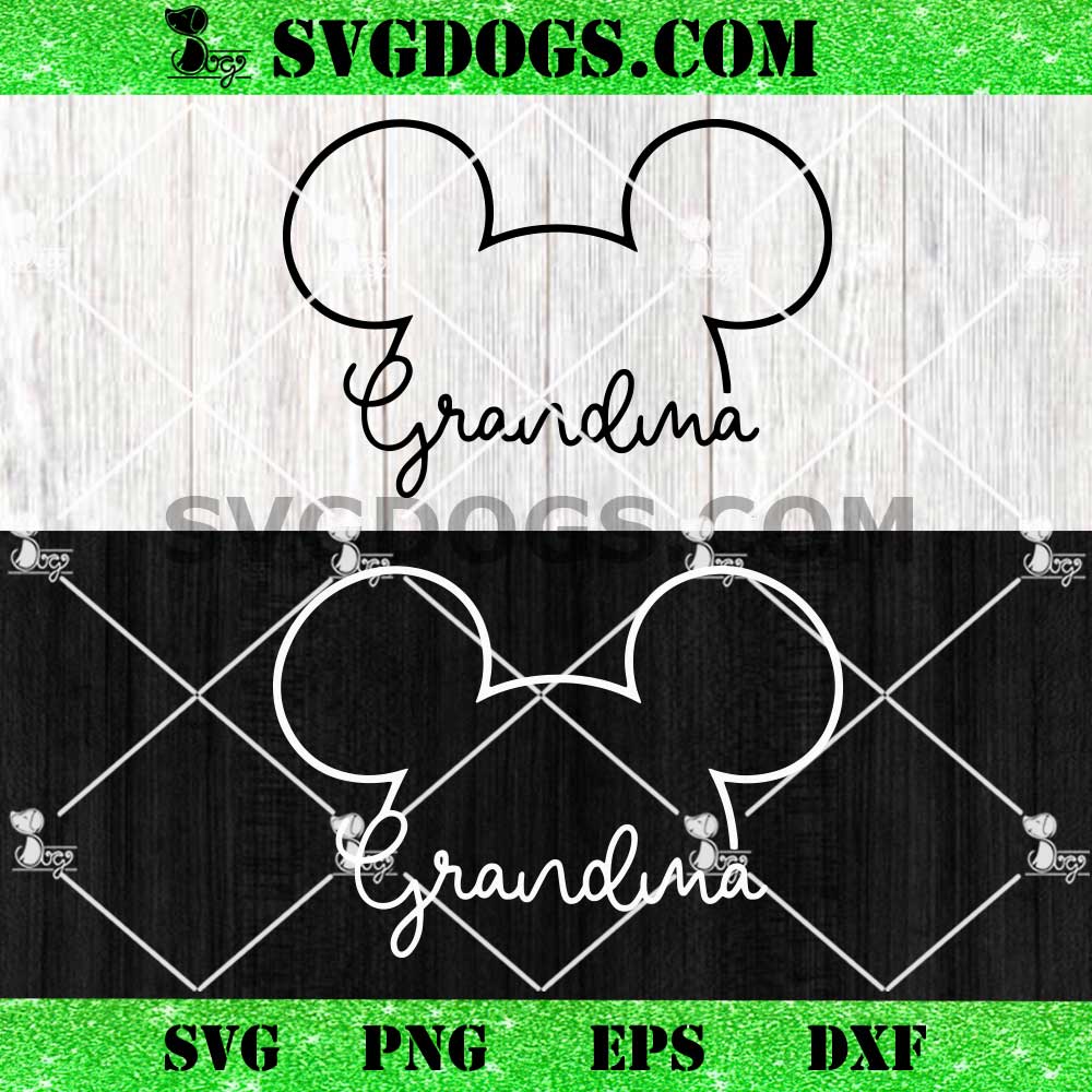 Disney Mickey Grandma SVG PNG Disney Mickey Grandma SVG PNG