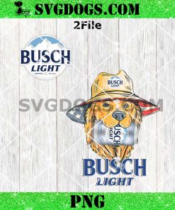 Dog Busch Light PNG, Busch Light 4TH Of July PNG