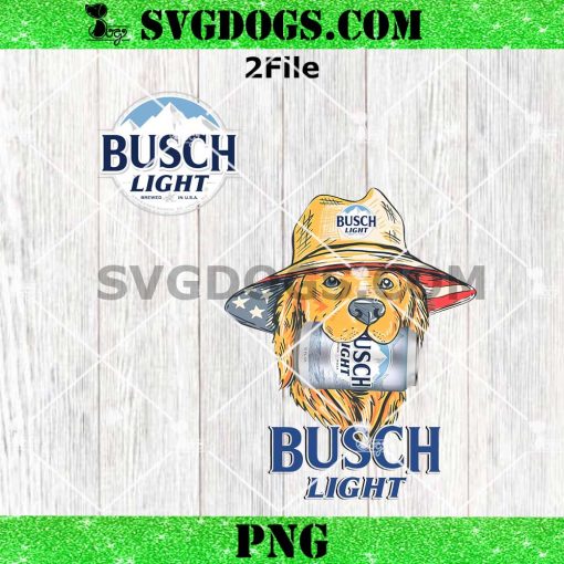 Dog Busch Light PNG, Busch Light 4TH Of July PNG