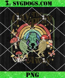 Gay The Pray Away Frog PNG, Rainbow LGBT Pride PNG