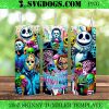 Horror Movie 4th of July 20oz Tumbler Wrap PNG, Thug Life Killers Skinny Straight Wrap PNG