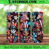 Horror Movie 4th of July 20oz Tumbler Wrap PNG, Thug Life Killers Skinny Straight Wrap PNG