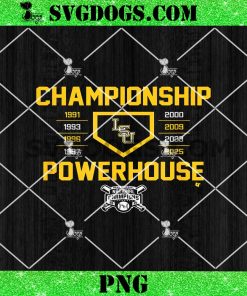 LSU Baseball Championship Powerhouse 2025 PNG