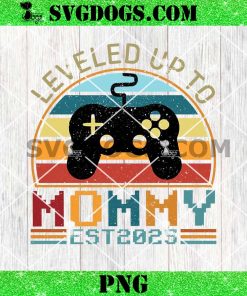 Leveled Up To Mommy Est 2025 PNG, Mother Day Game PNG