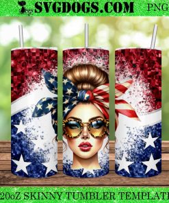 We the People Zipper USA Flag 20oz Tumbler Wrap PNG, 4th of July Tumbler PNG