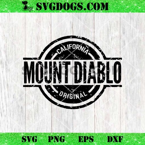 Mount Diablo California Original SVG