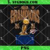 OKC Thunder 2025 NBA Finals Champions PNG