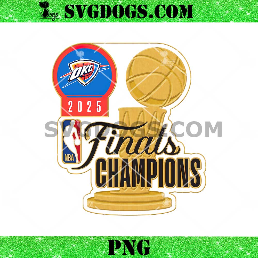 OKC Thunder 2025 NBA Finals Champions PNG OKC Thunder 2025 NBA Finals Champions PNG