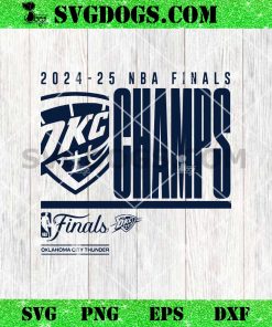 Oklahoma City Thunder 2025 Finals Champions NBA SVG