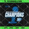 Oklahoma City Thunder 2025 Finals Champions NBA SVG