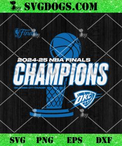 Oklahoma City Thunder 2025 Finals Champions SVG