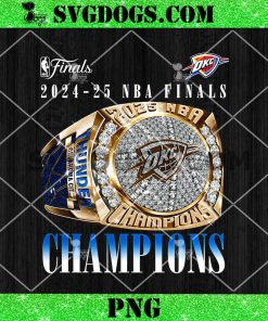 OKC THUNDER 2025 NBA CHAMPIONS SVG PNG