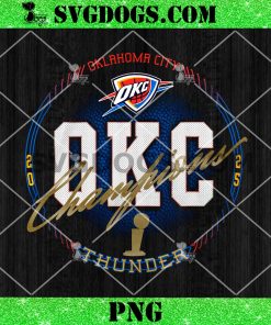 Oklahoma City Thunder 2025 Finals Champions NBA SVG