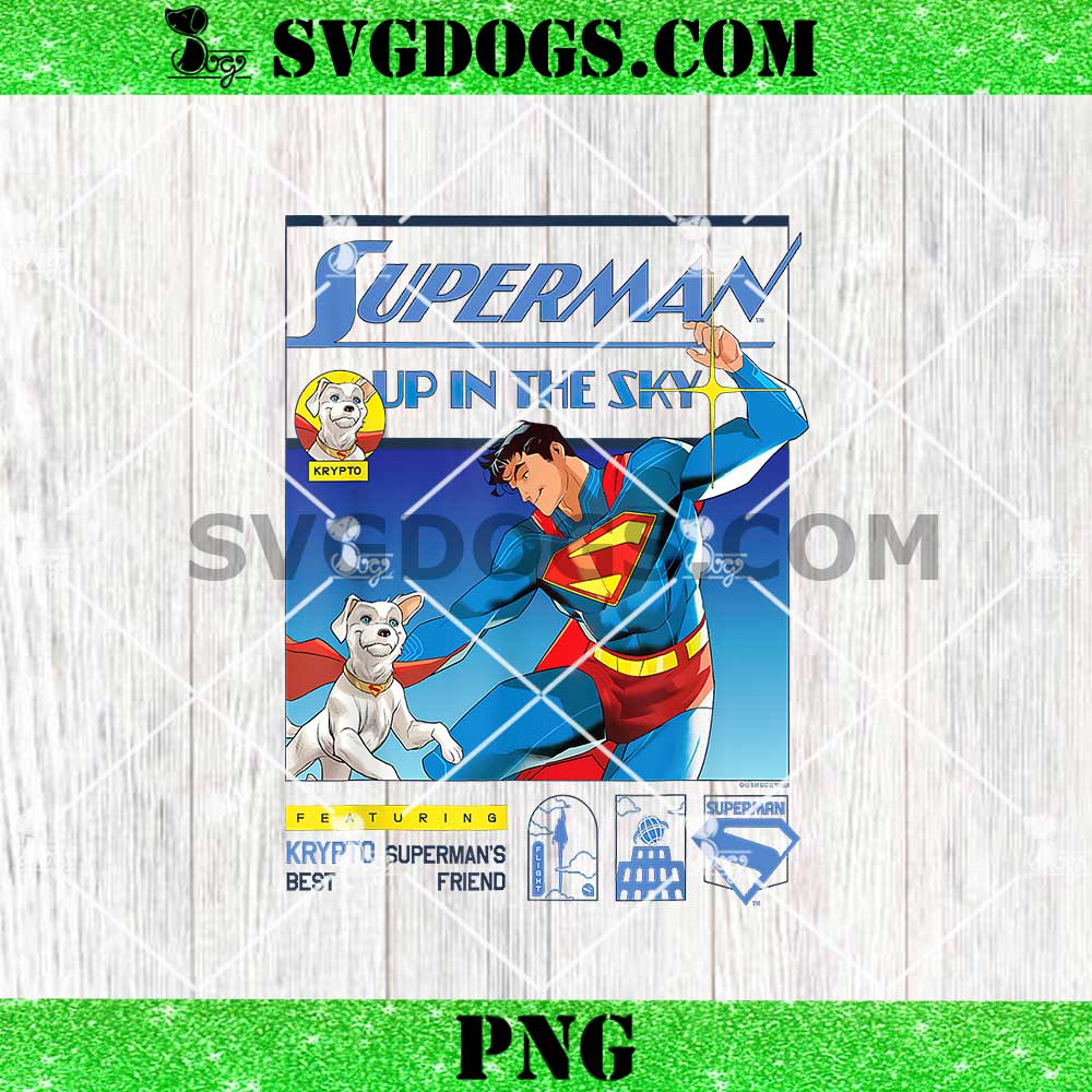 Superman 2025 Up In The Sky Featuring Krypto PNG Superman 2025 Up In The Sky Featuring Krypto PNG