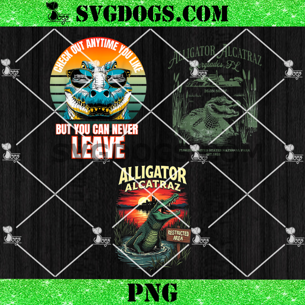 Alligator Alcatraz Bundle PNG Alligator Alcatraz Bundle PNG