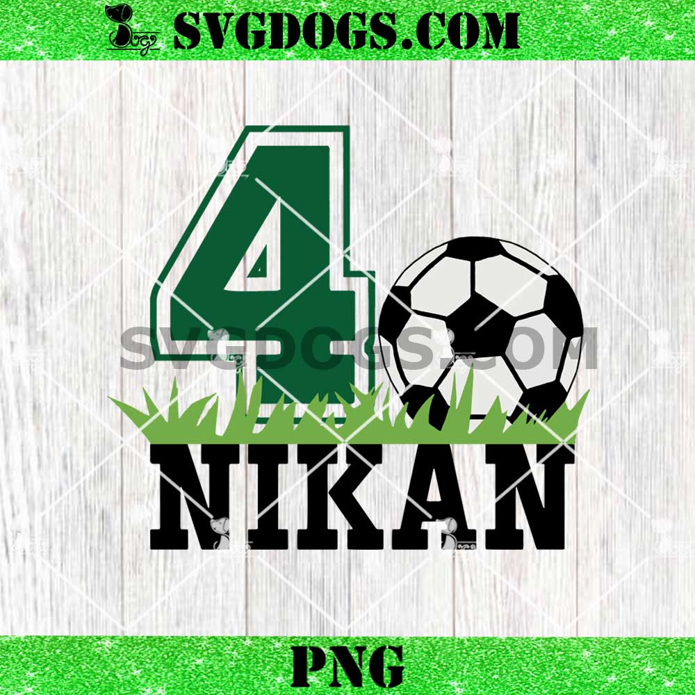 Custom Birthday Boy 4 Soccer PNG Custom Birthday Boy 4 Soccer PNG