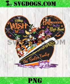Cruise Disney Halloween On The High Seas 2025 PNG, The Smith Family PNG