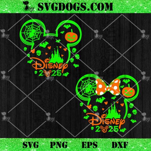 Disney Halloween 2025 Bundle SVG, Disney Castle SVG