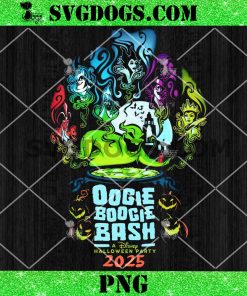 Disneyland Villains Oogie Boogie Bash PNG, Halloween Party 2025 PNG