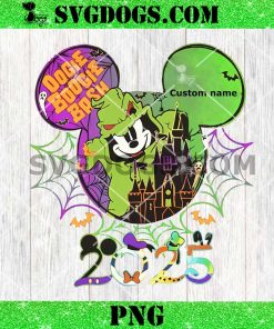 Halloween Disney 2025 Custom Name PNG, Mickey Oogie Boogie Bash PNG