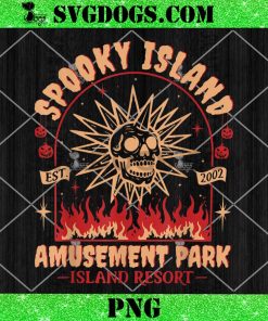 Halloween Spooky Island Est 2002 Amusement Park Skull PNG