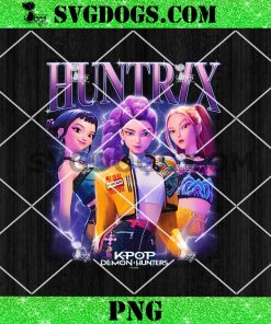 Huntrix Band Outline SVG, Huntrix KPop Demon Hunters svg