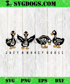 Just Aboney Goose Halloween SVG, Goose Skeleton SVG