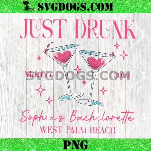 Just Drunk Bachelorette PNG