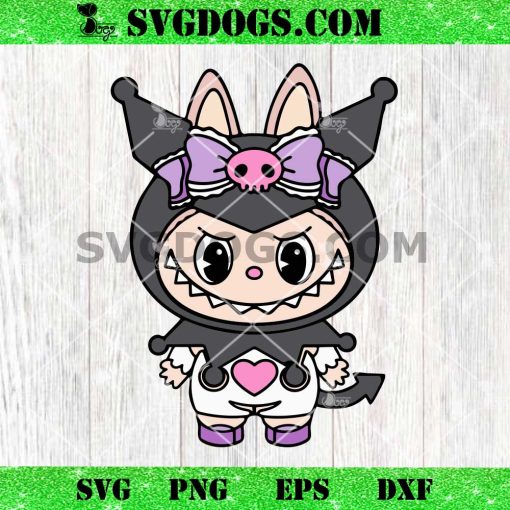 Labubu Kuromi SVG, Labubu Halloween SVG