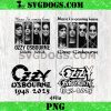 Ozzy Osbourne PNG Bundle, Ozzy Osbourne 1918 2025 PNG