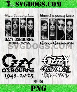 Ozzy I’m Coming Home Bundle PNG, Ozzy Osbourne RIP PNG