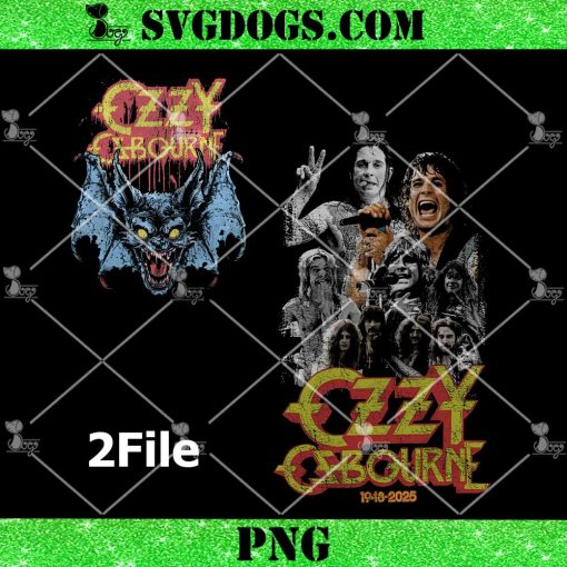 Ozzy Osbourne PNG Bundle, Ozzy Osbourne 1918 2025 PNG