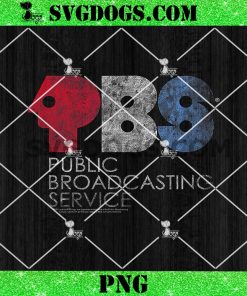 PBS Distressed Red White and Blue PNG