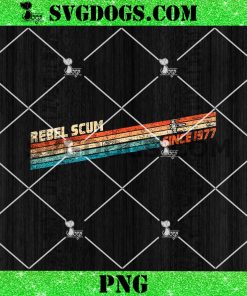 Rebel Scum Old School PNG, Scum Since 1977 Classic PNG