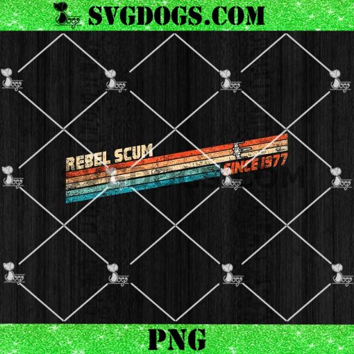 Rebel Scum Old School PNG, Scum Since 1977 Classic PNG