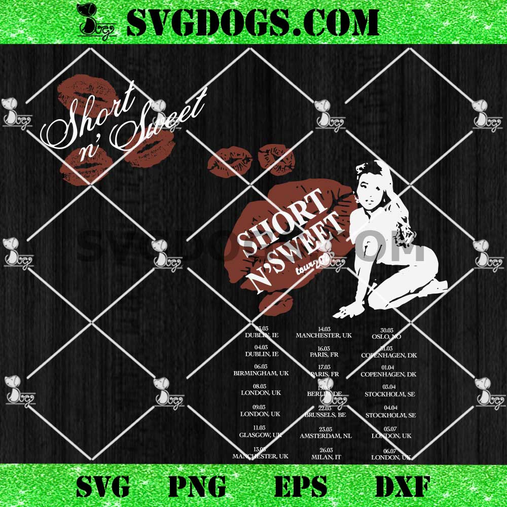 Sabrina Carpenter Short n Sweet Tour 2025 SVG PNG Sabrina Carpenter Short n Sweet Tour 2025 SVG PNG