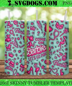 Barbie 20oz Tumbler Wrap PNG