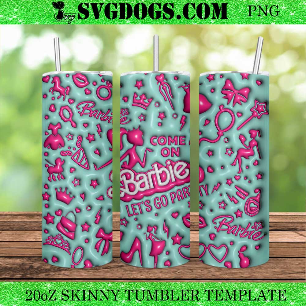 Barbie 20oz Tumbler Wrap PNG Barbie 20oz Tumbler Wrap PNG