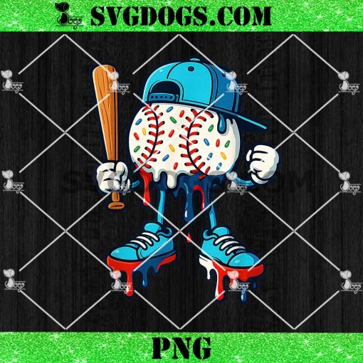 Baseball 101 Drip Icecream PNG