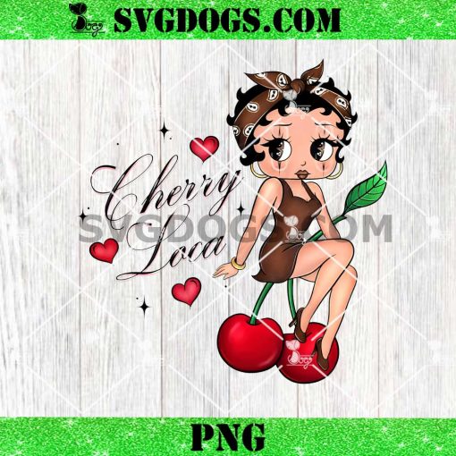 Betty Boop Cherry Loca PNG