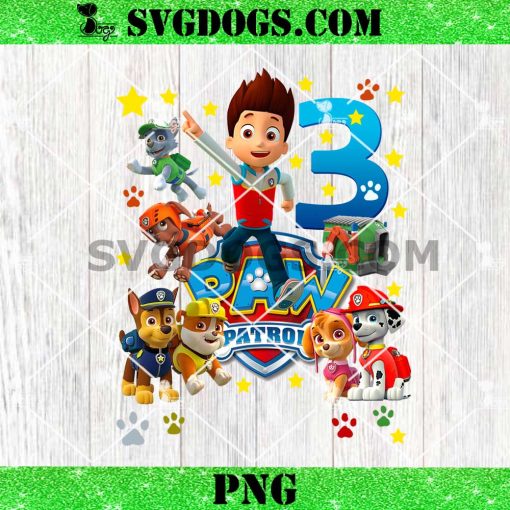 Birthday Boy Paw Patrol Custom Name PNG