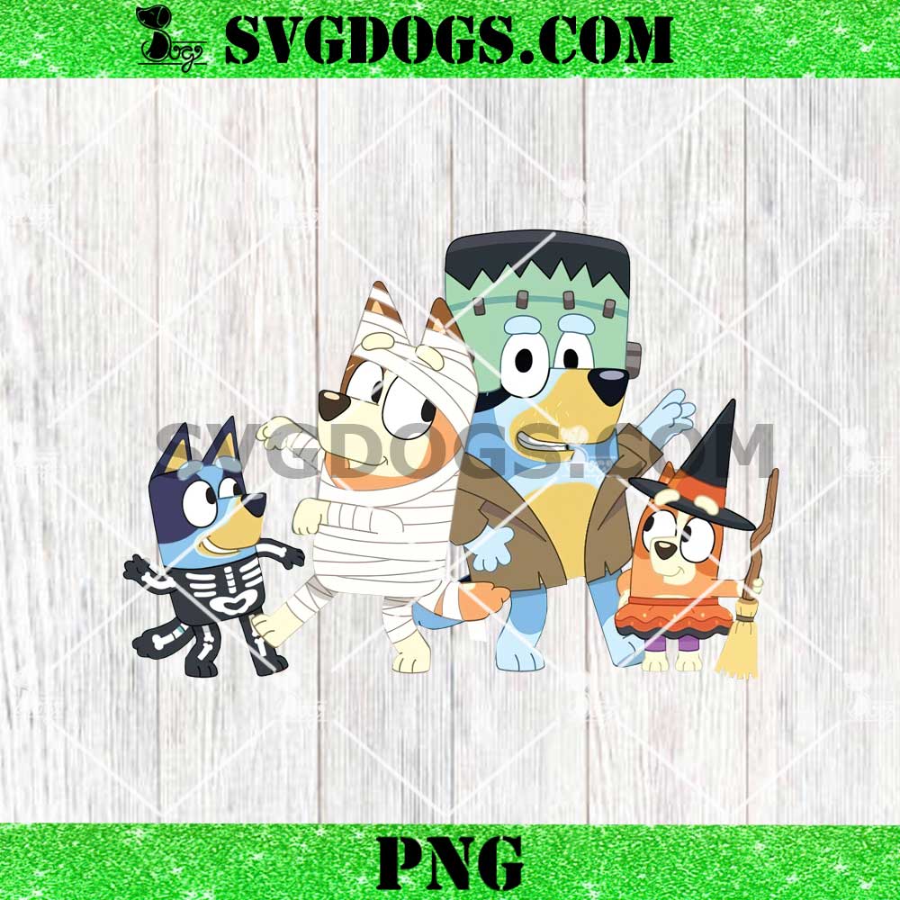 Bluey Family Halloween PNG, Bluey Halloween Trick Or Treat PNG Bluey Family Halloween PNG, Bluey Halloween Trick Or Treat PNG