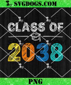 Class of 2038 PNG, Grow with Me First Day of School Graduation PNG