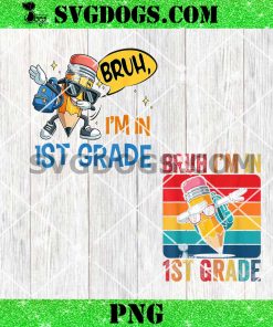 Back to School Hello First Grade PNG Bundle, 1st Grade Vibes Girl Coquette Bow PNG