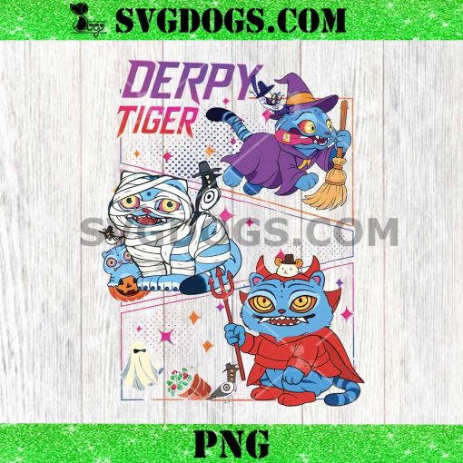 Derpy Tiger Halloween PNG, Kpop Demon Hunters Halloween PNG