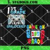Game On 1st Grade PNG Bundle, Back to School 1st Grade PNG