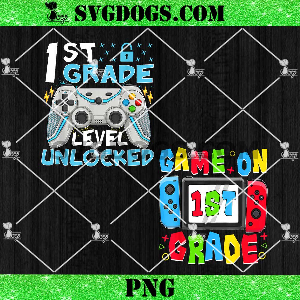Game On 1st Grade PNG Bundle, Back to School 1st Grade PNG Game On 1st Grade PNG Bundle, Back to School 1st Grade PNG